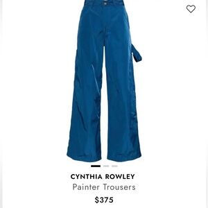 BNWT Cynthia Rowley Painter pants in Marin xs
